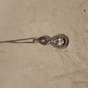 Diamond simulant pendant